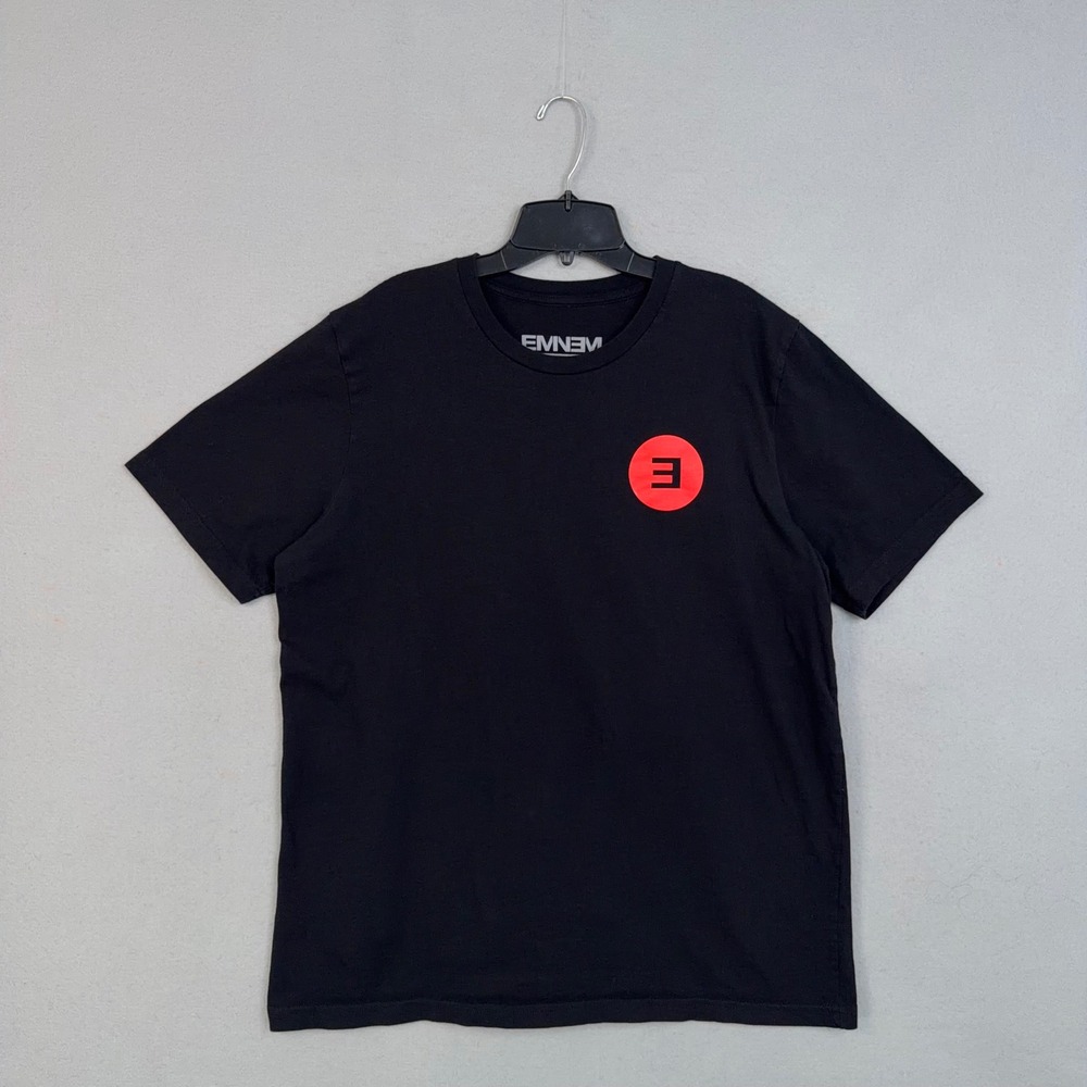 Eminem Shirt Mens XL Black Eminem E Logo Graphic Hip Hop Rap Streetwear Tee